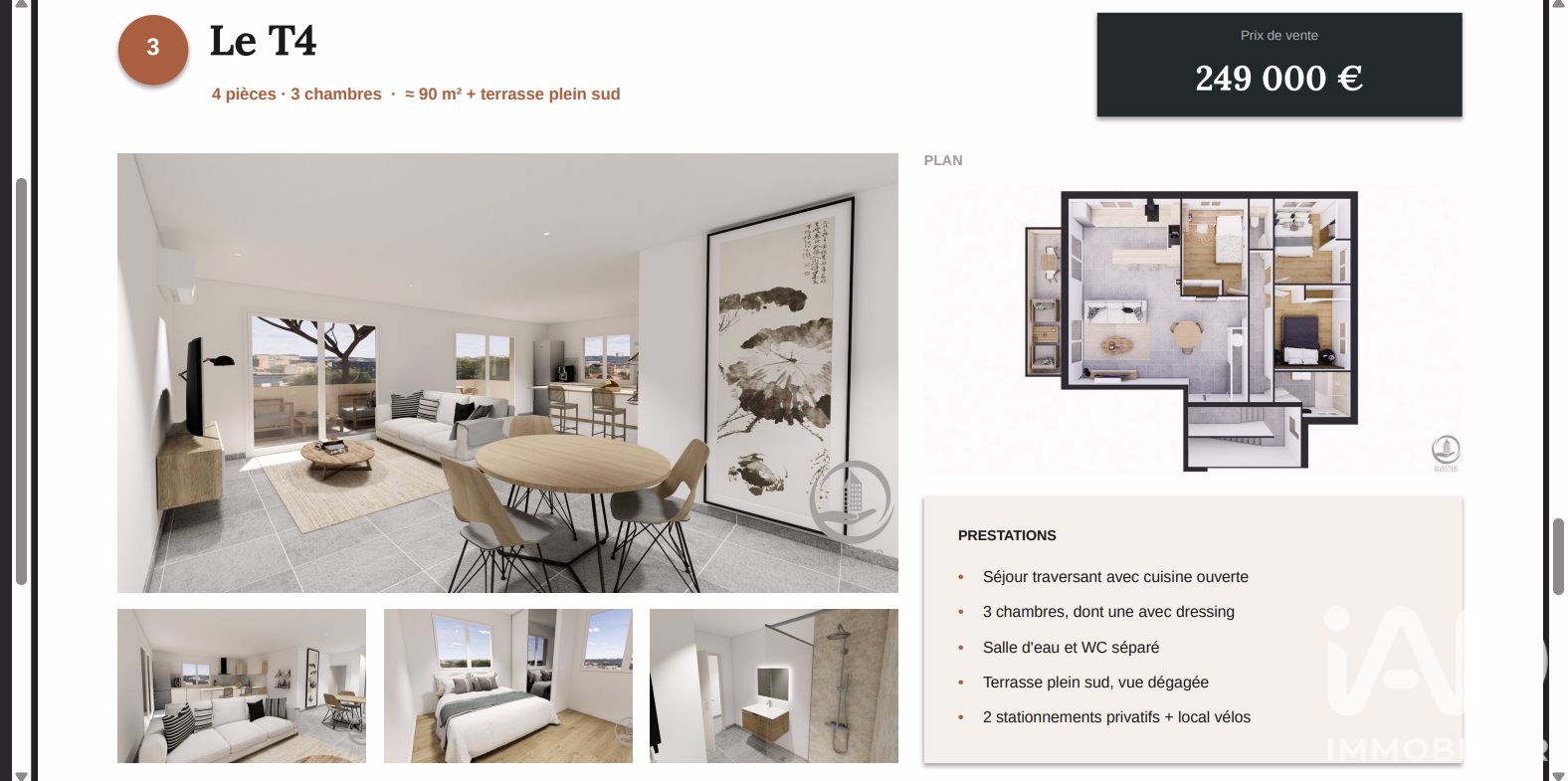 Appartement à vendre, 90m², Cabestany