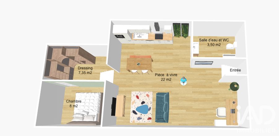 Appartement à vendre, 40m², Léguevin