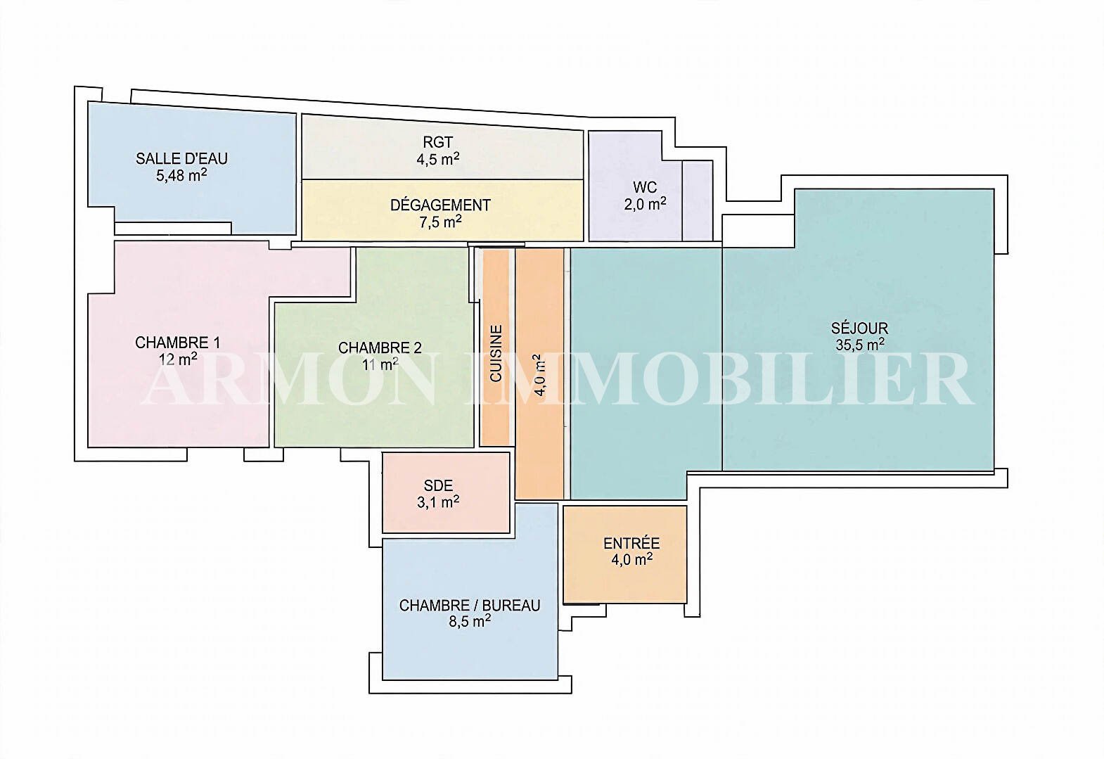 Appartement à louer, 97m², Paris 16ème