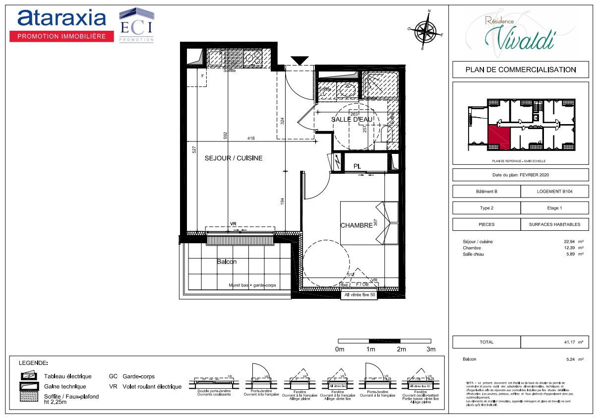 Appartement à louer, 2m², Tours