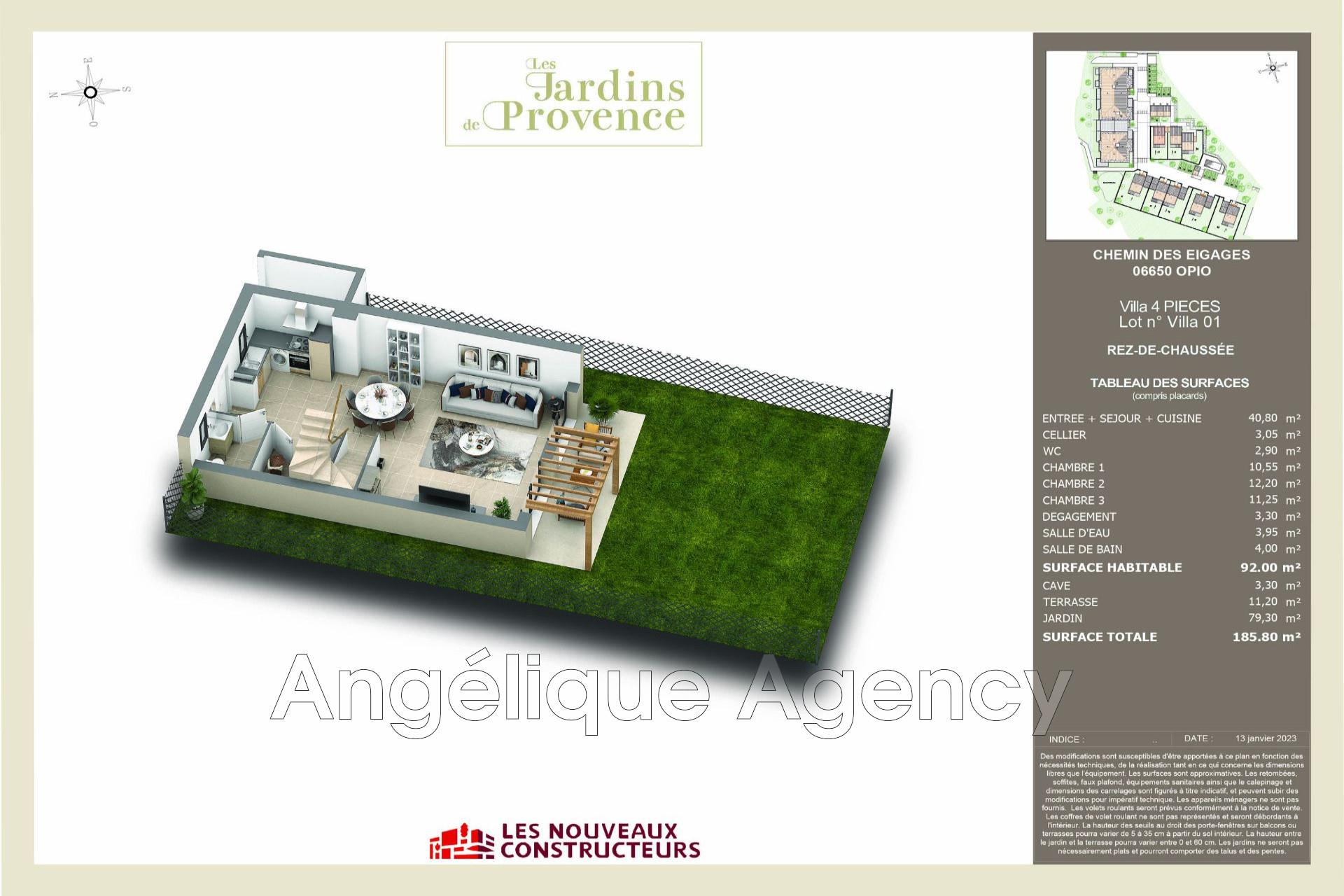Maison à vendre, 92m², Opio