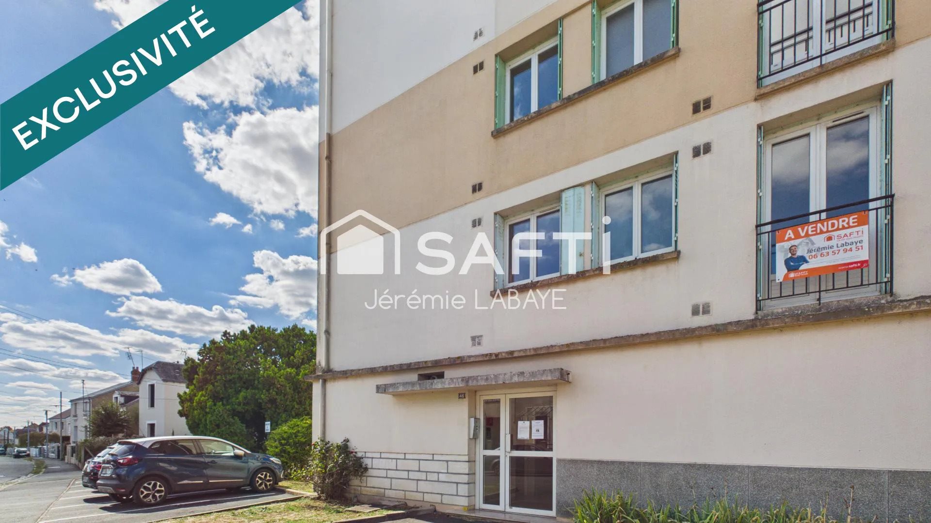 Appartement à vendre, 69m², Châteauroux