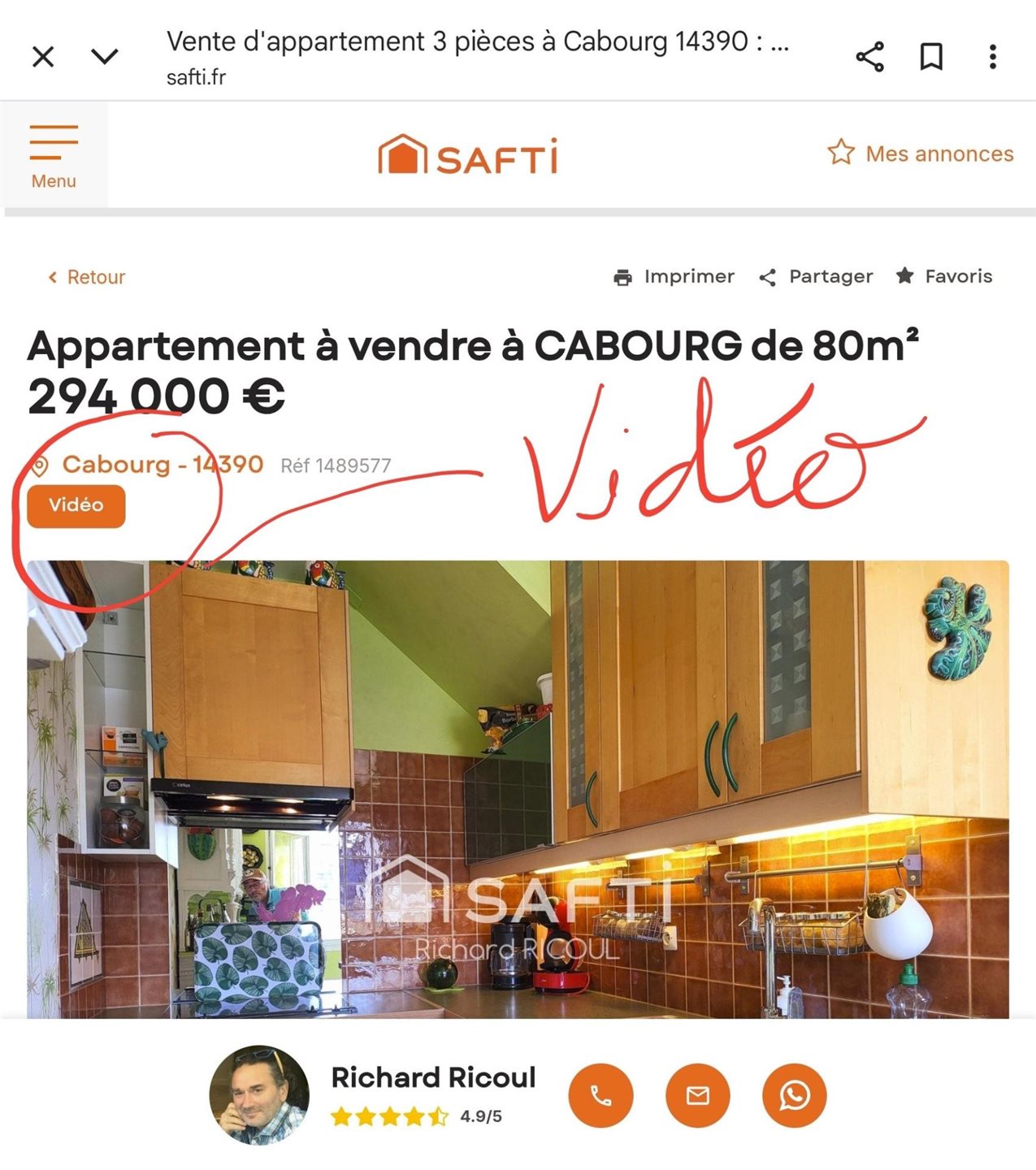 Appartement à vendre, 80m², Cabourg