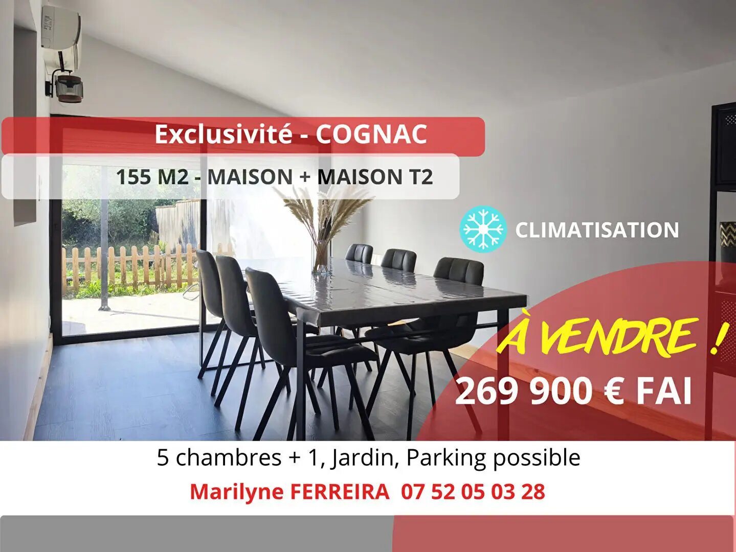 Maison à vendre, 155m², Cognac
