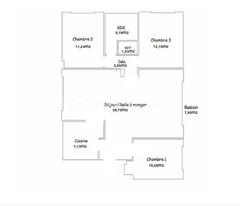 Appartement à vendre, 89m², Ville-d'Avray