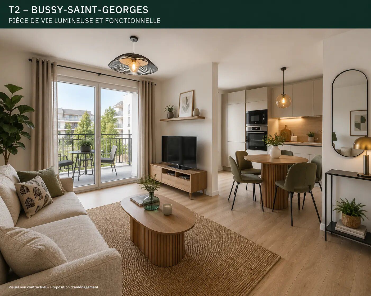 Appartement à vendre, 45m², Bussy-Saint-Georges