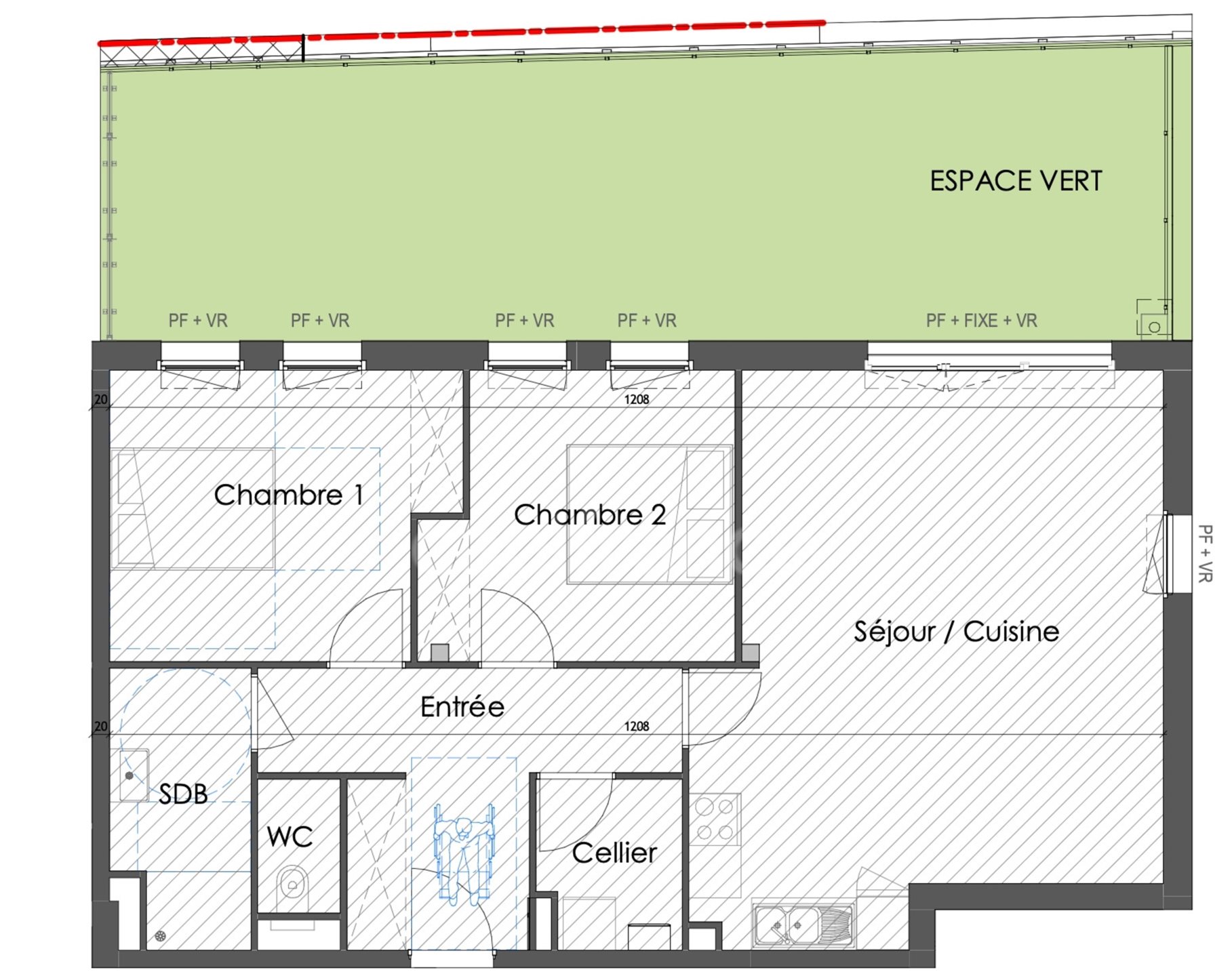 Appartement à vendre, 75m², Wimille