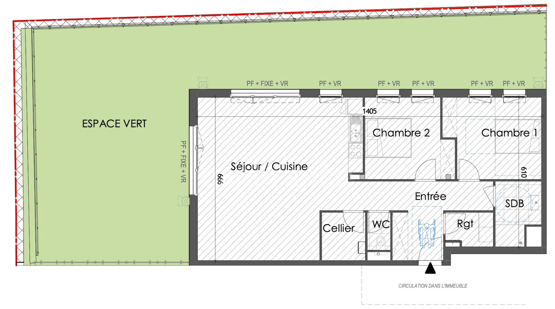 Appartement à vendre, 88m², Wimille