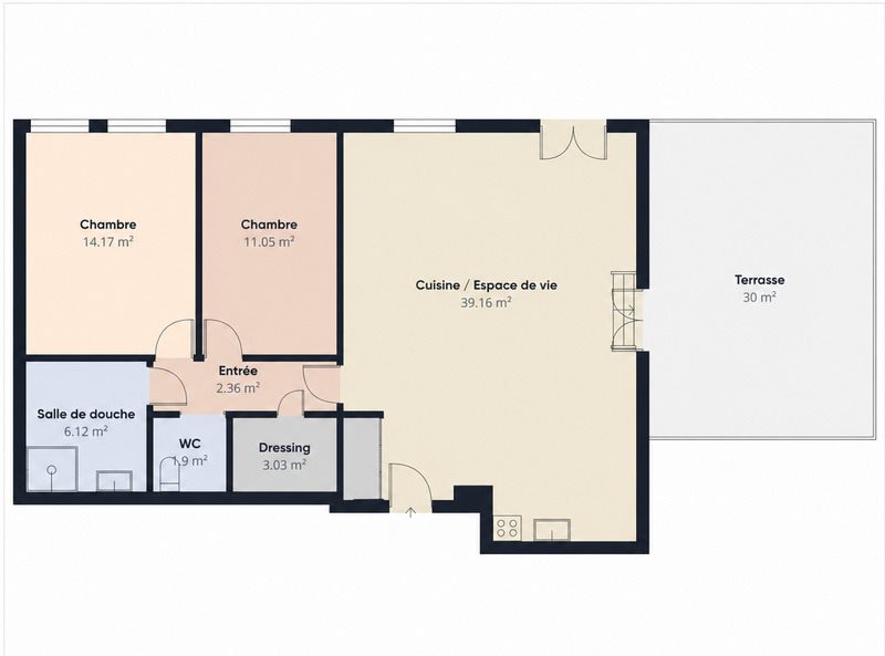 Appartement à vendre, 84m², Marolles-en-Hurepoix