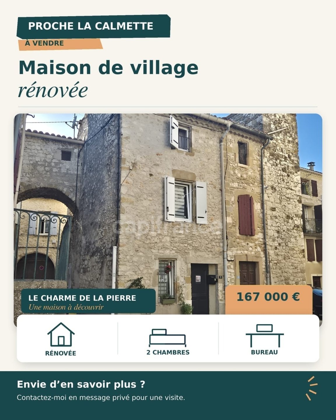 Maison à vendre, 90m², La Calmette
