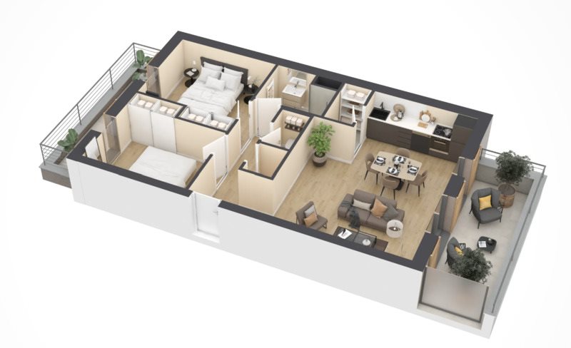 Appartement à vendre, 61m², Patrimonio