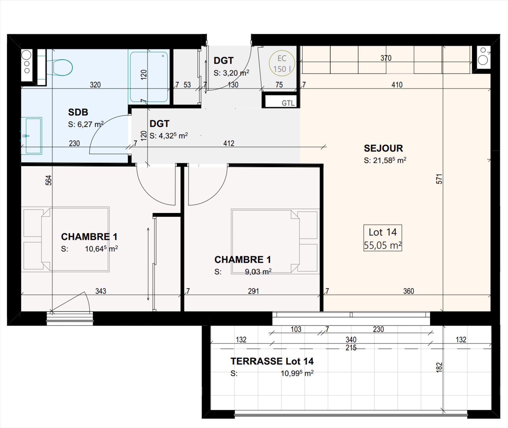 Appartement à vendre, 55m², Zonza