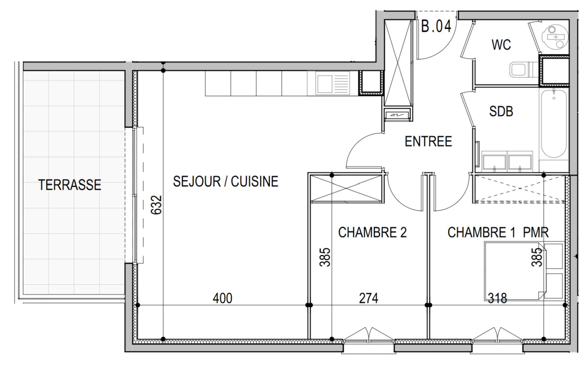Appartement à vendre, 66m², Ajaccio