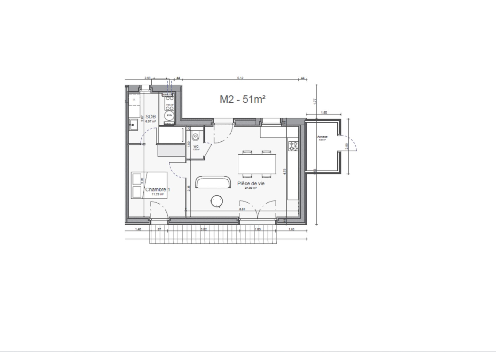 Maison à vendre, 46m², Bletterans