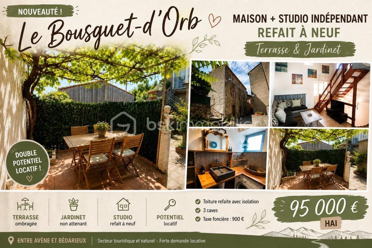 Maison à vendre, 80m², Bédarieux