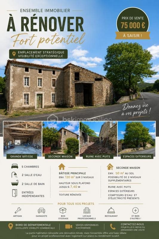 Maison à vendre, 275m², Saint-Chinian