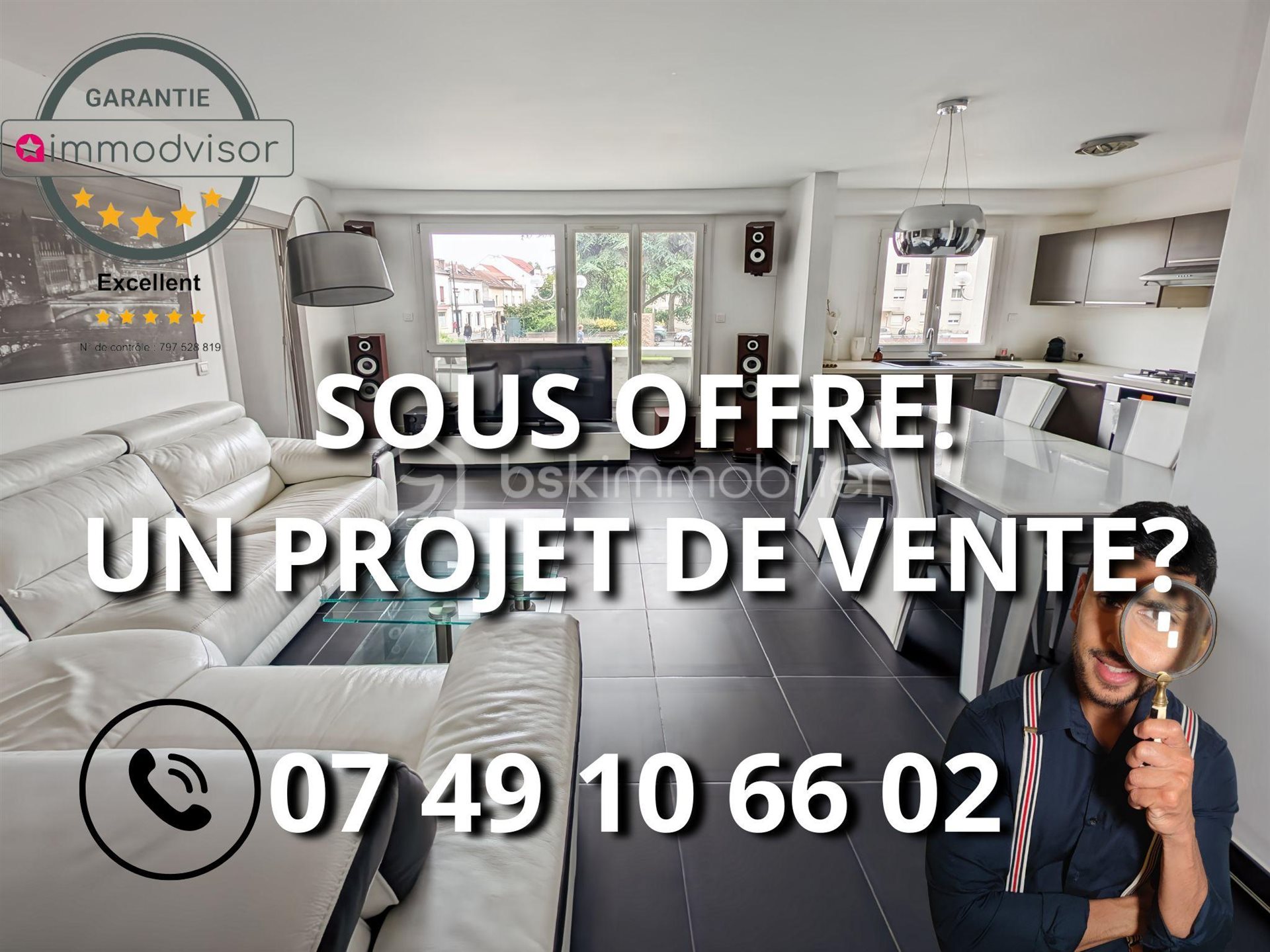 Appartement à vendre, 86m², Saint-Gratien