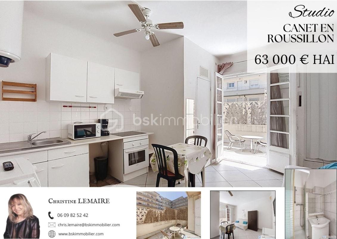 Appartement à vendre, 17m², Canet-en-Roussillon