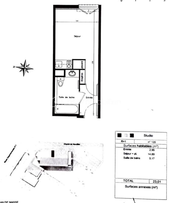 Appartement à vendre, 23m², Cornebarrieu
