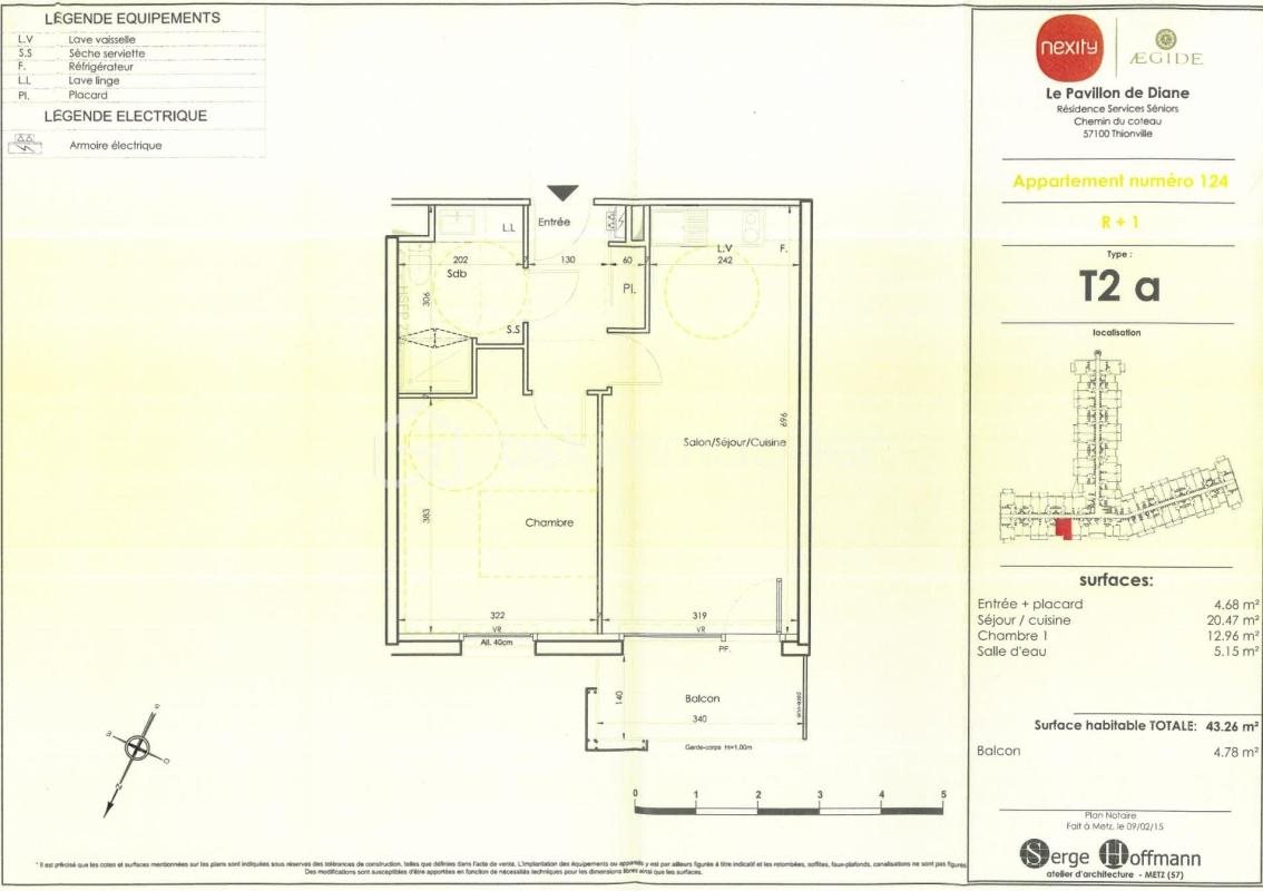 Appartement à vendre, 43m², Thionville