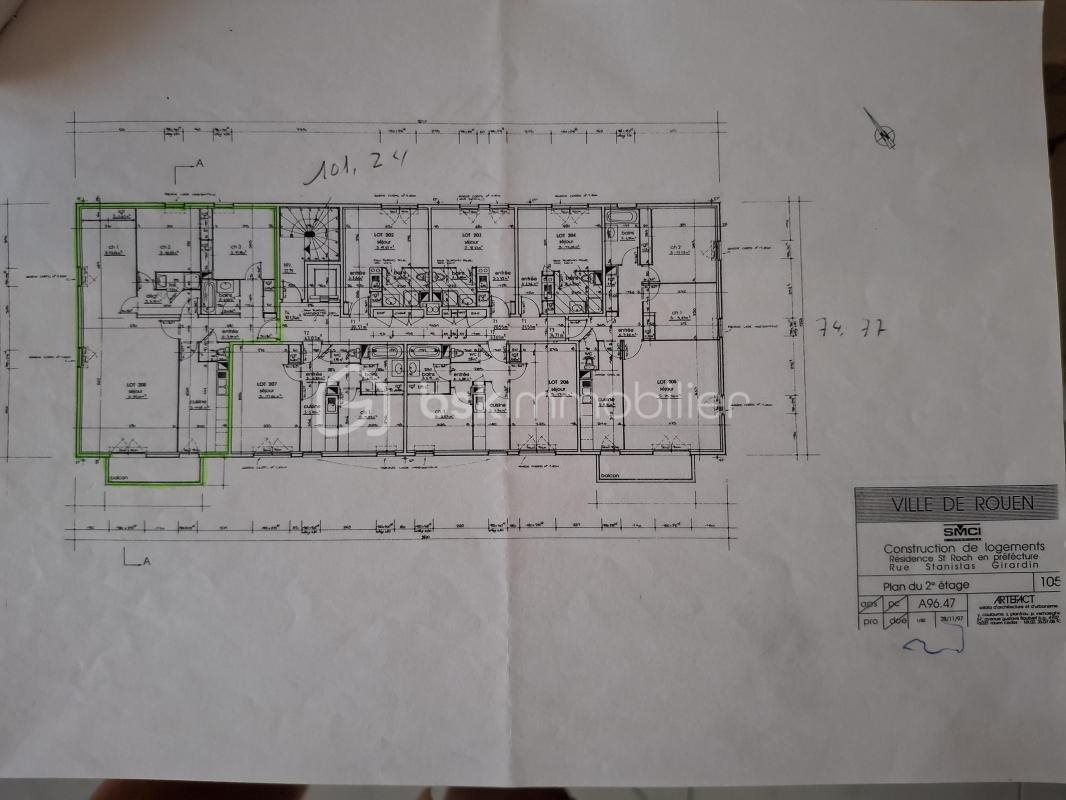 Appartement à vendre, 100m², Rouen