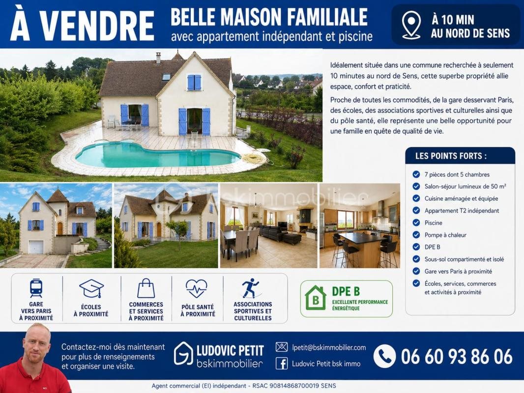 Maison à vendre, 230m², Pont-sur-Yonne