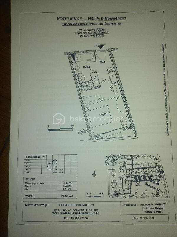 Appartement à vendre, 21m², Valence