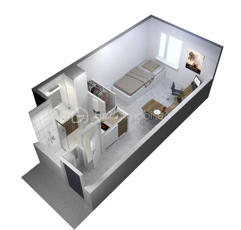 Appartement à vendre, 18m², Clermont-Ferrand