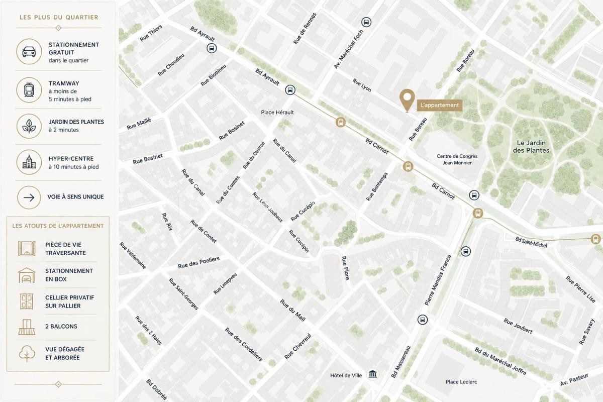 Appartement à vendre, 75m², Angers