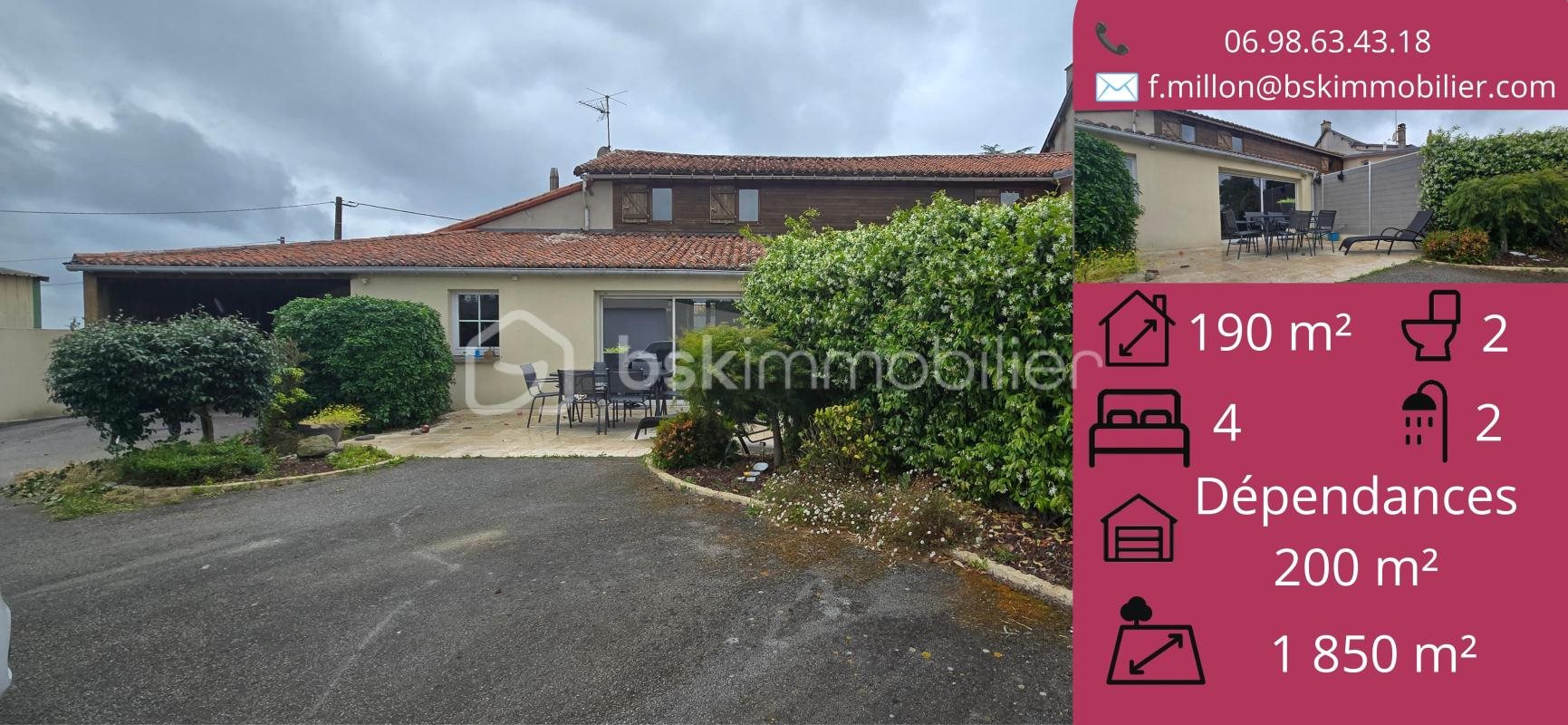 Maison à vendre, 190m², Moncoutant