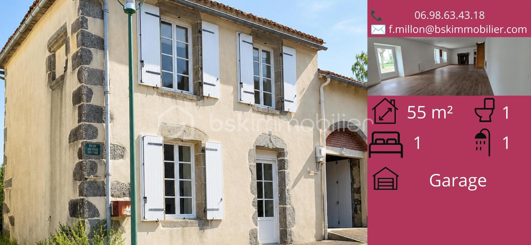 Maison à vendre, 56m², La Forêt-sur-Sèvre