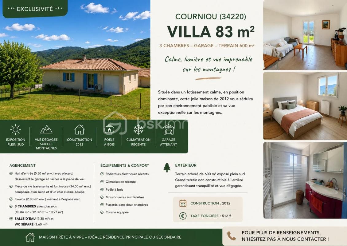 Maison à vendre, 83m², Saint-Pons-de-Thomières