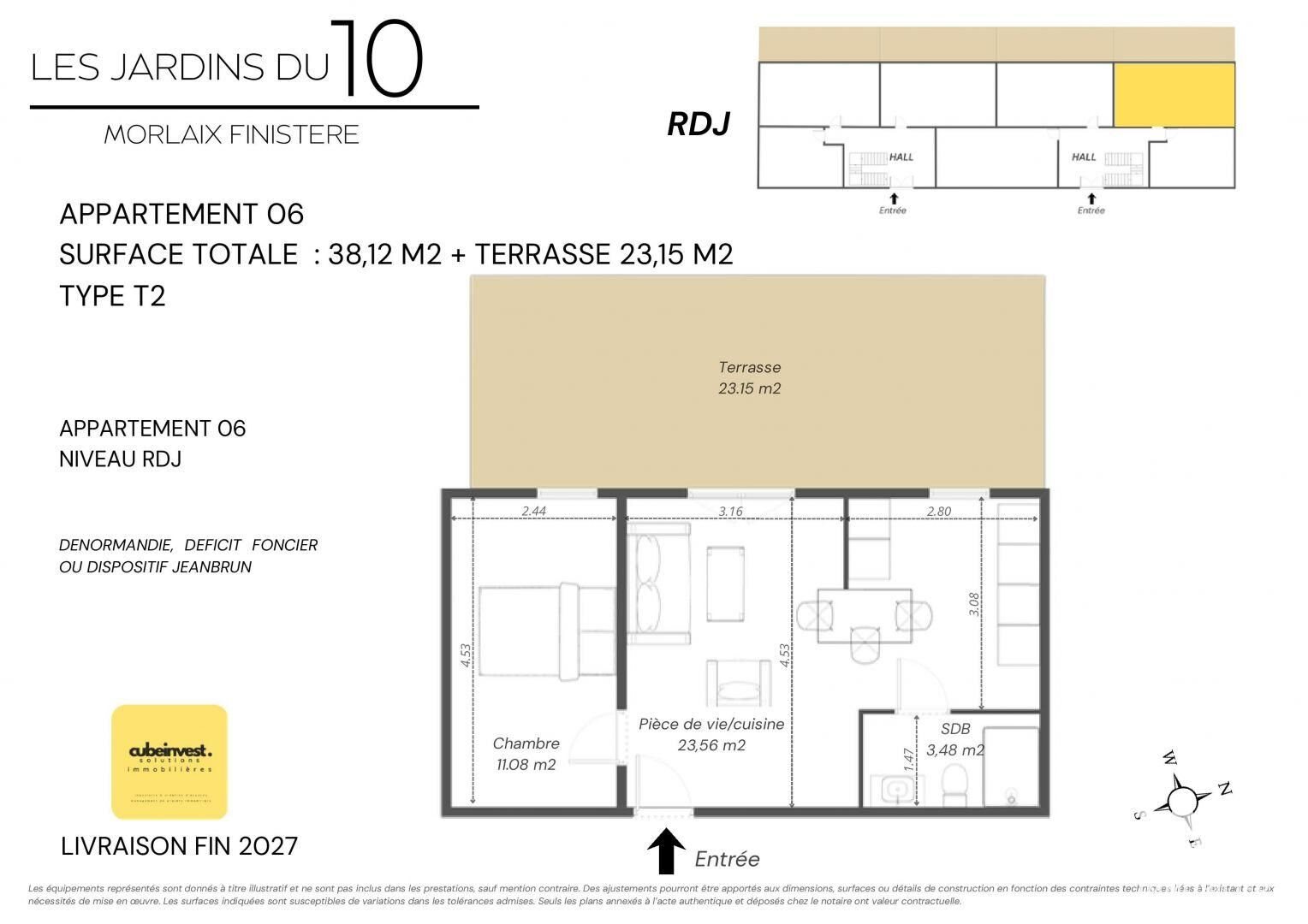 Appartement à vendre, 38m², Morlaix
