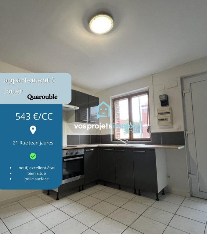 Appartement à louer, 36m², Quarouble