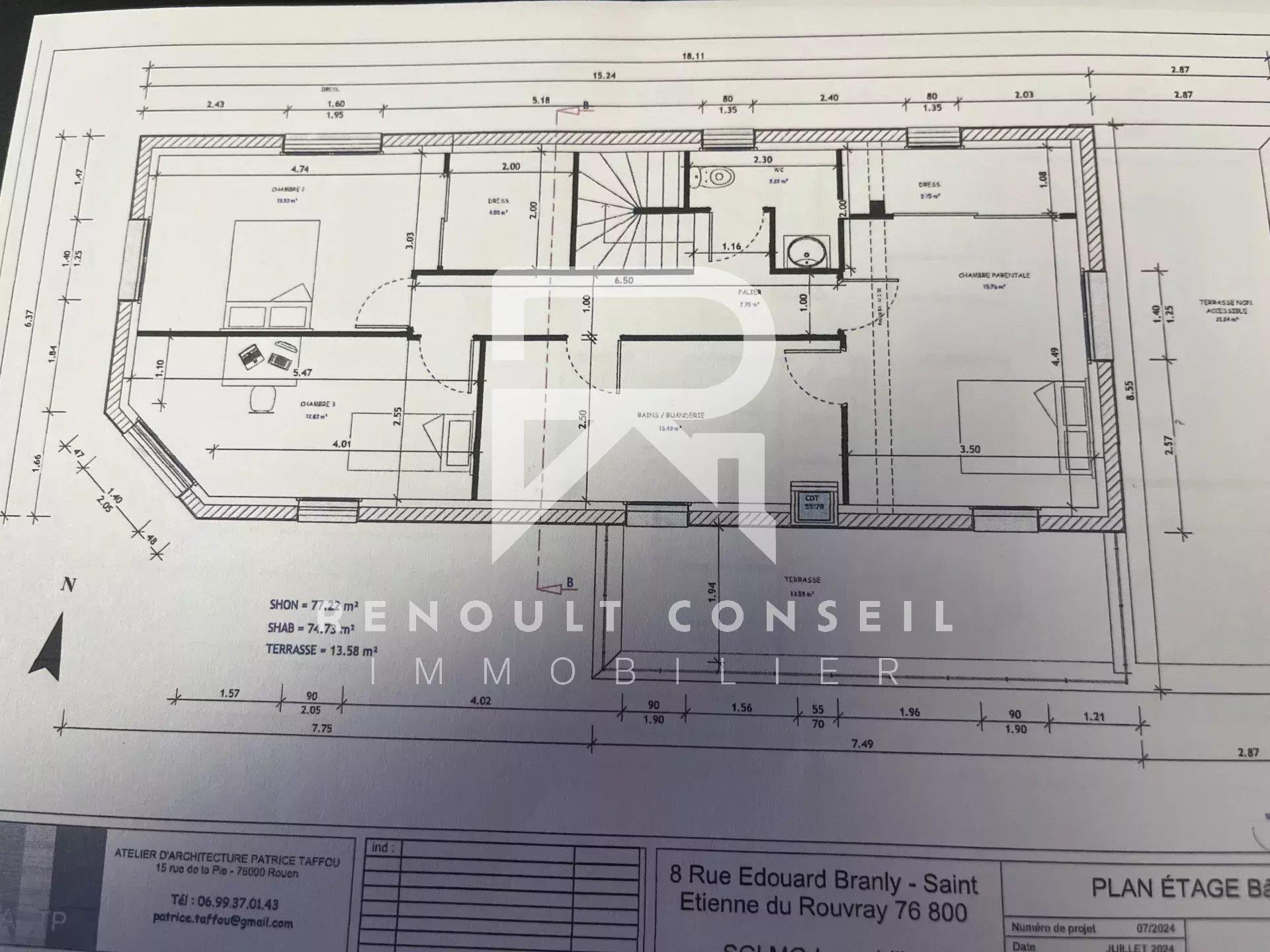 Maison à vendre, 138m², Saint-Etienne-du-Rouvray