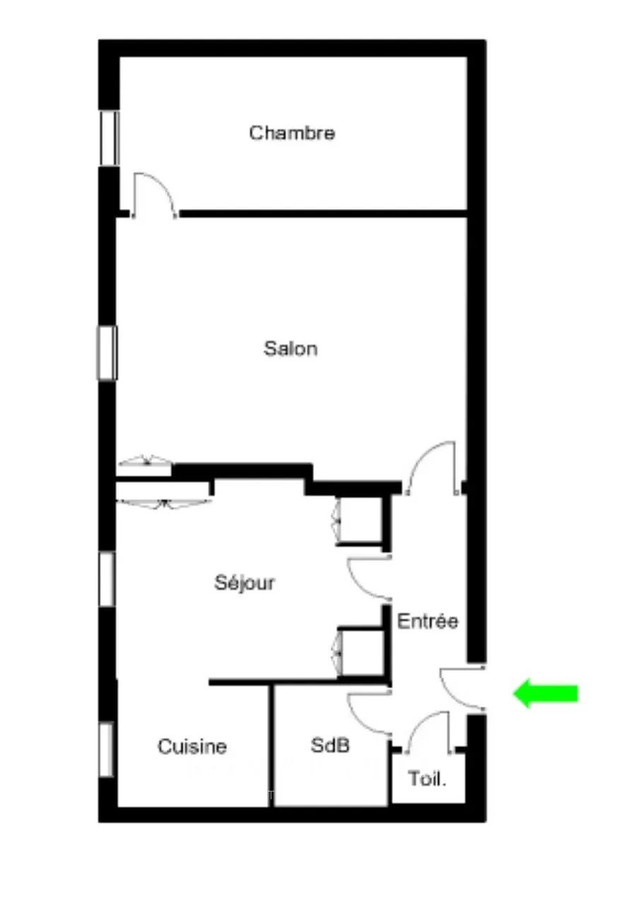 Appartement à vendre, 45m², Paris 18ème