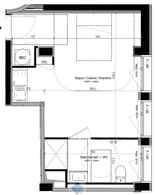 Appartement à vendre, 29m², Abbeville