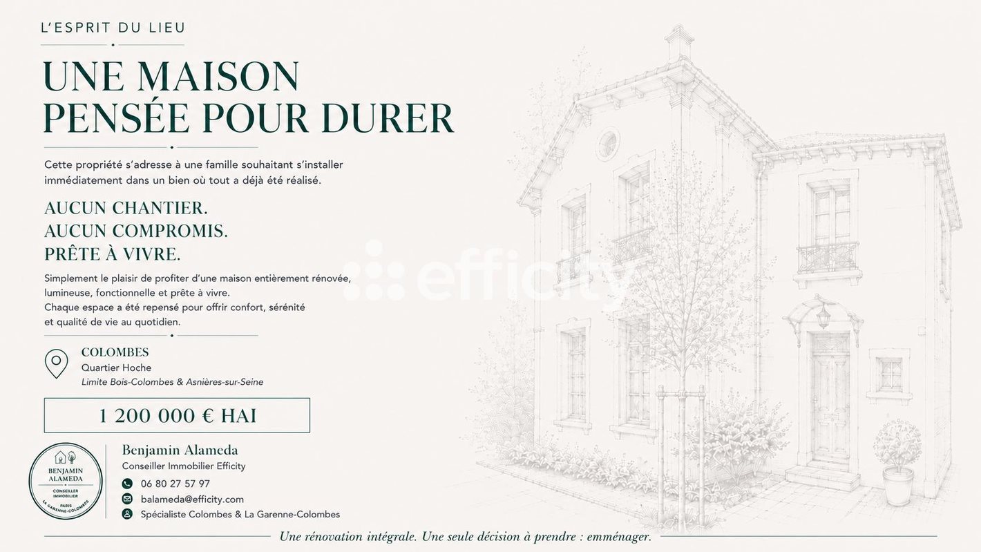 Maison à vendre, 170m², Colombes