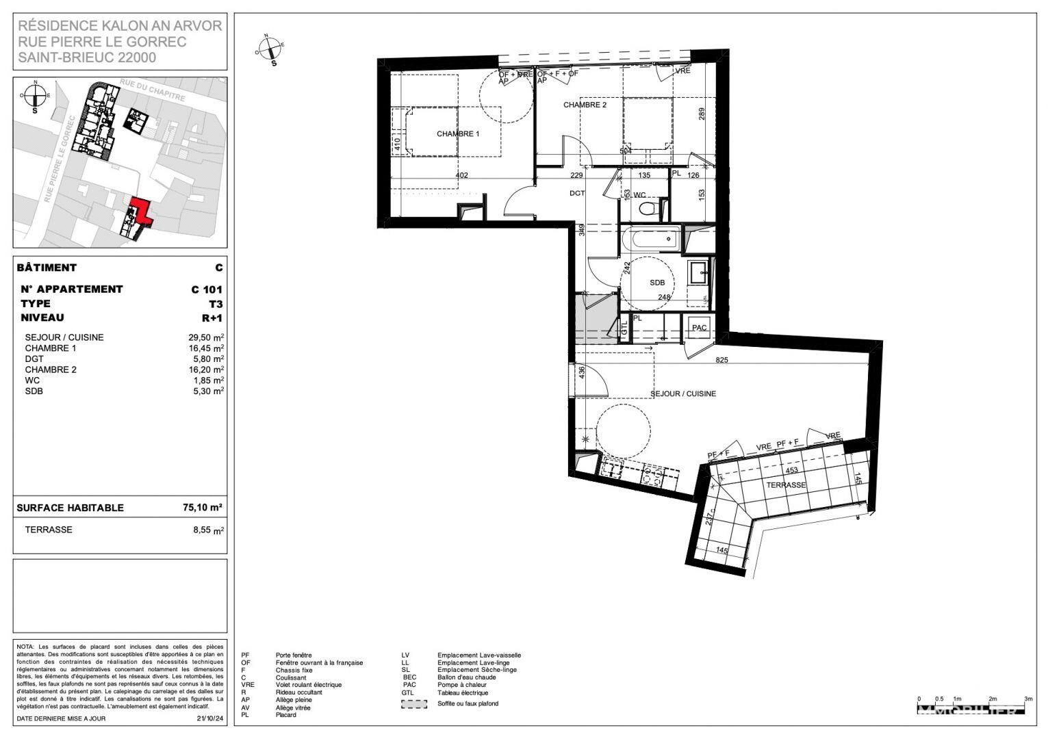 Appartement à vendre, 75m², Saint-Brieuc