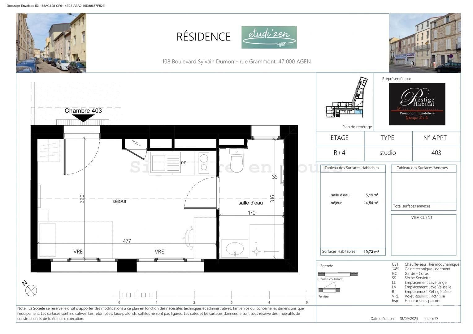 Appartement à vendre, 20m², Agen