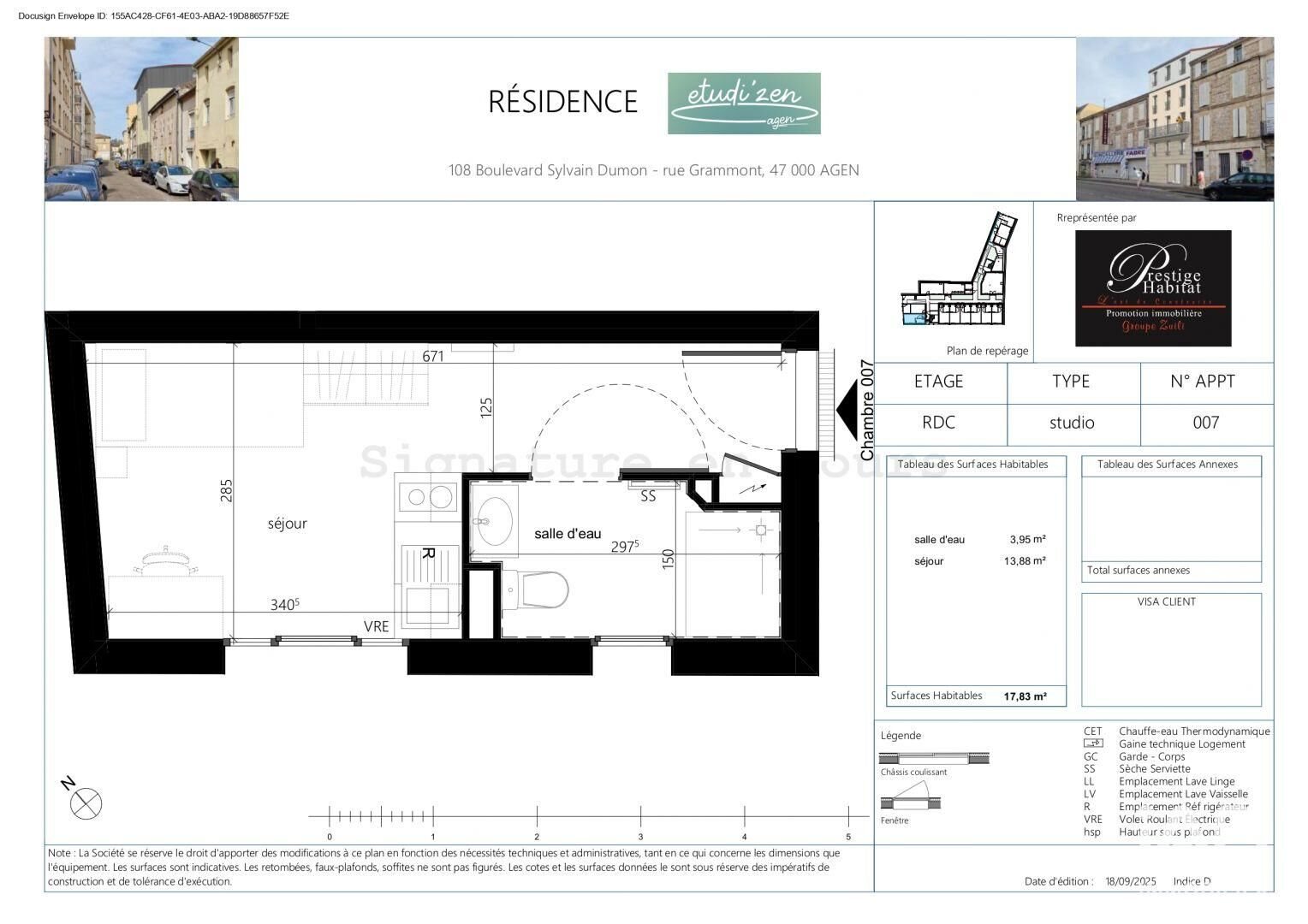 Appartement à vendre, 18m², Agen
