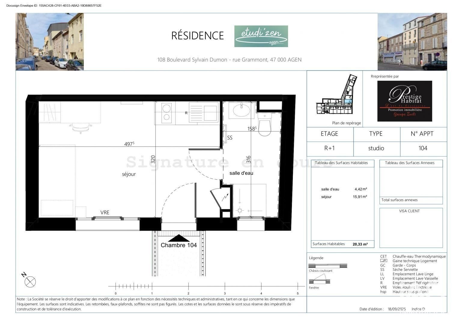 Appartement à vendre, 20m², Agen