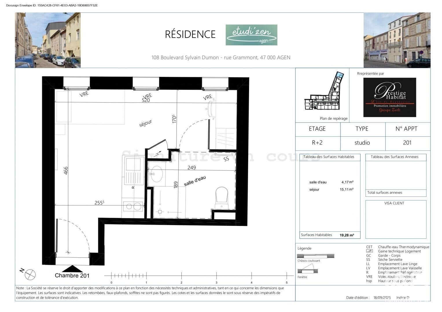 Appartement à vendre, 19m², Agen