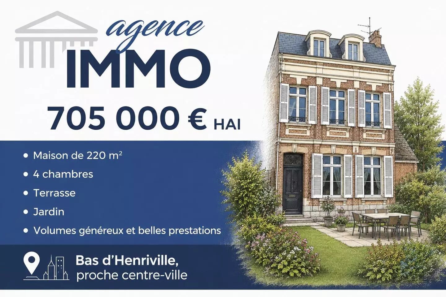 Maison à vendre, 220m², Amiens