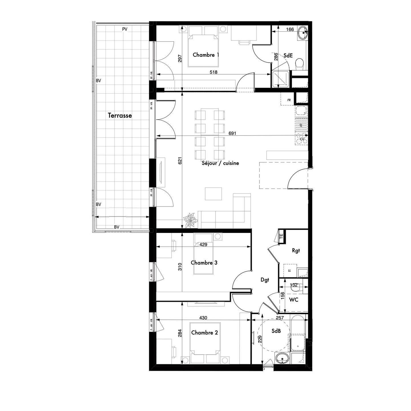 Appartement à vendre, 102m², L'Haÿ-les-Roses