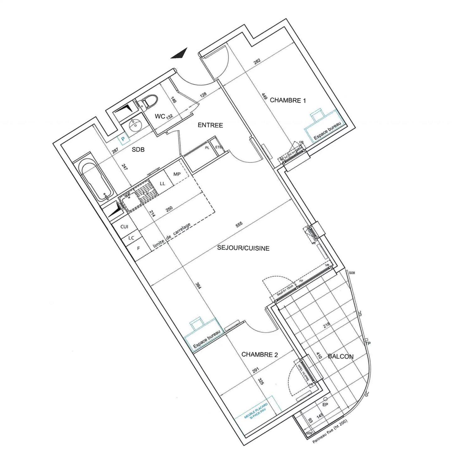 Appartement à vendre, 64m², Bezons