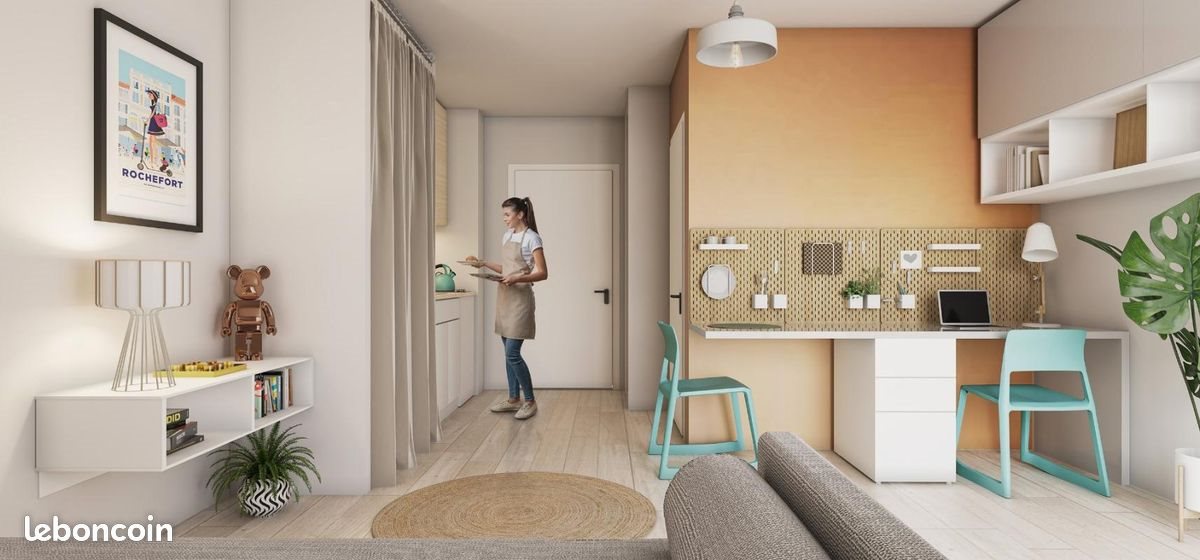 Appartement à louer, 25m², Rochefort