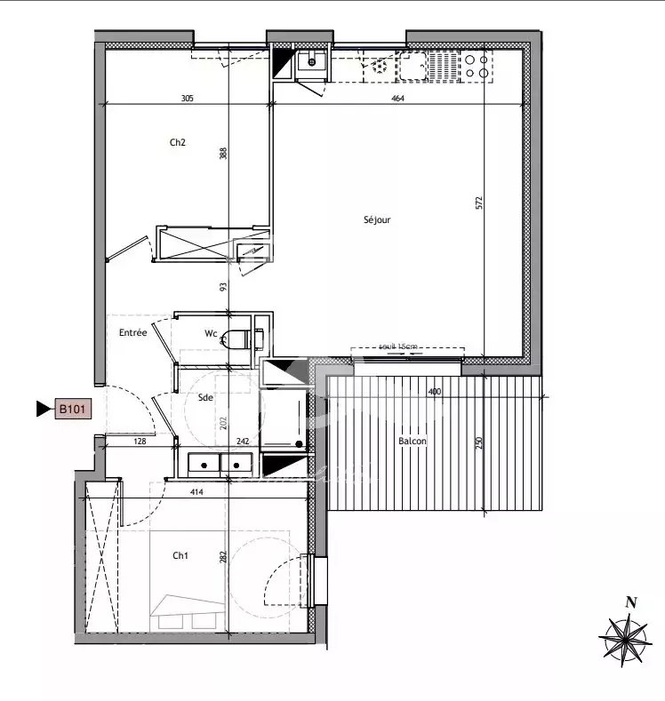 Appartement à vendre, 62m², Saint-Nazaire