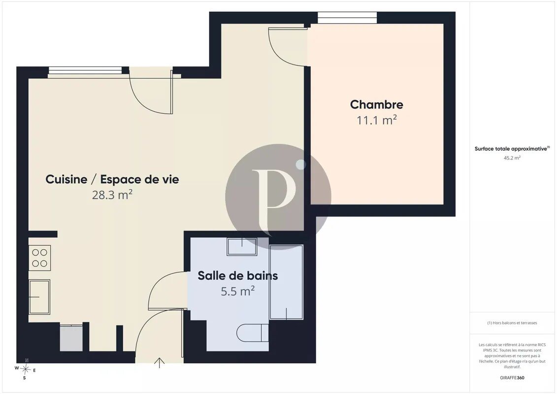 Appartement à vendre, 45m², Verrières-le-Buisson
