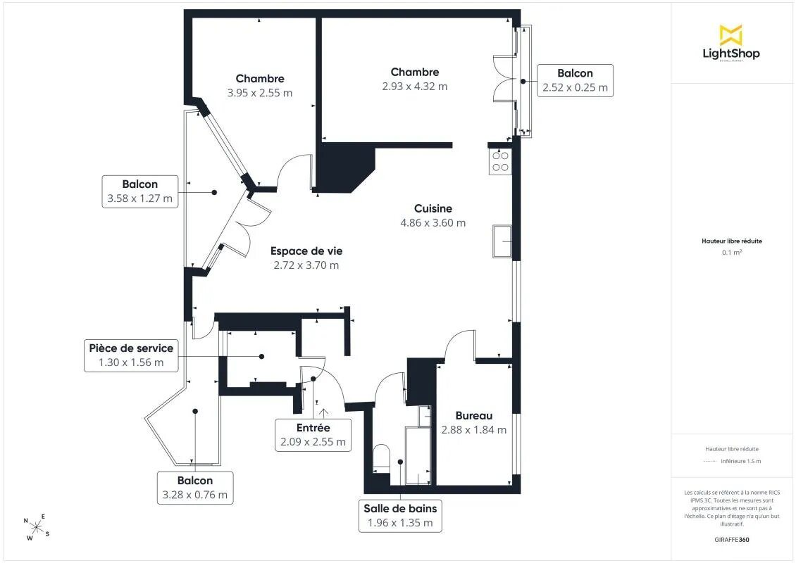 Appartement à vendre, 66m², Vanves